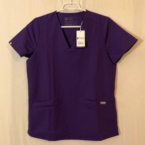FIGS Purple Casma Scrub Top for Women